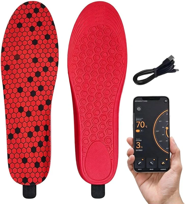 Solette Riscaldabili Ritagliabili Scaldapiedi USB Ricaricabili — Abbigliamento riscaldato