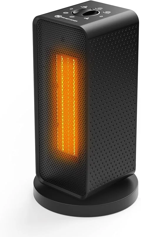 Qingning Stufetta Elettrica Basso Consumo 1200W, 900W, Oscillazione 70° — Riscaldamento