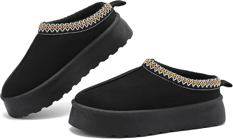 Stivali da Neve Donna, Design in pizzo a onde alla moda, Foderato Caldo Stivaletti invernali, Antiscivolo Impermeabili suola in gomma, Leggerie Comode Pelliccia Breve Scarpe, Outdoor — Abbigliamento riscaldato