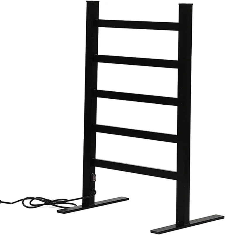 Generico Scaldasalviette Elettrico, scaldasalviette Indipendente con 5 Barre riscaldate, radiatore scaldasalviette a Temperatura costante e Silenzioso da 120 W, Alluminio, 800X500x110 mm — Riscaldamento