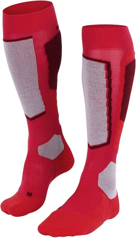 FALKE donna SK2 Wool calzini da sci imbottitura media protezione tibia spessi caldi traspiranti asciugatura rapida termoregolanti antiodore lana vergine filo funzionale 1 paio — Abbigliamento riscaldato