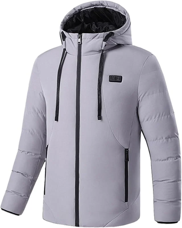 Felpa con cappuccio riscaldata per ideale in climi alimentata a batteria con riscaldatore portatile USB perfetta per attività all'aperto comfort termico garantito durante escursioni sport e tempo — Abbigliamento riscaldato