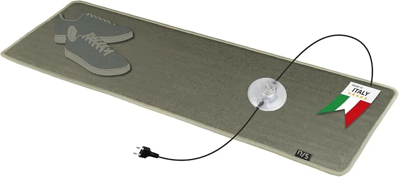 Mi-Heat Tappeto Riscaldante Elettrico 50x140 cm – Scaldapiedi a Basso Consumo per Ufficio e Casa – Stuoia Riscaldante a Infrarossi, Pavimento Radiante Portatile Antiscivolo, Camel Beige — Riscaldamento