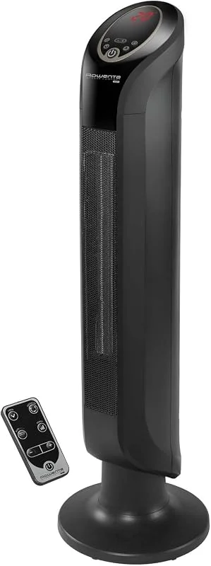 Rowenta Intense Comfort Hot Termoventilatore ceramico, Termoventilatore personale, Tecnologia Smart, 3 modalità di potenza, Modalità eco, Termoventilatore silenzioso, nero, 90° SO9420F0 — Riscaldamento