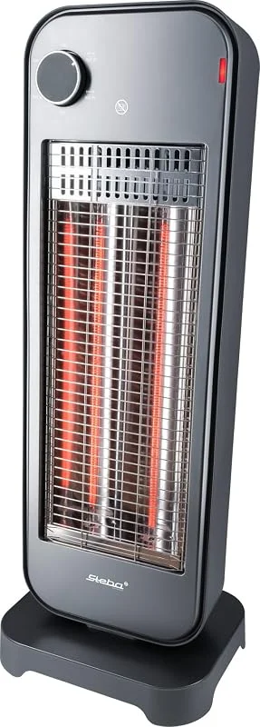 Steba CH 2 ECO - Riscaldatore in ceramica a risparmio energetico con oscillazione, 2 livelli di calore (450, 900 W), silenzioso ed efficiente, spegnimento di sicurezza, maniglia per il trasporto — Riscaldamento