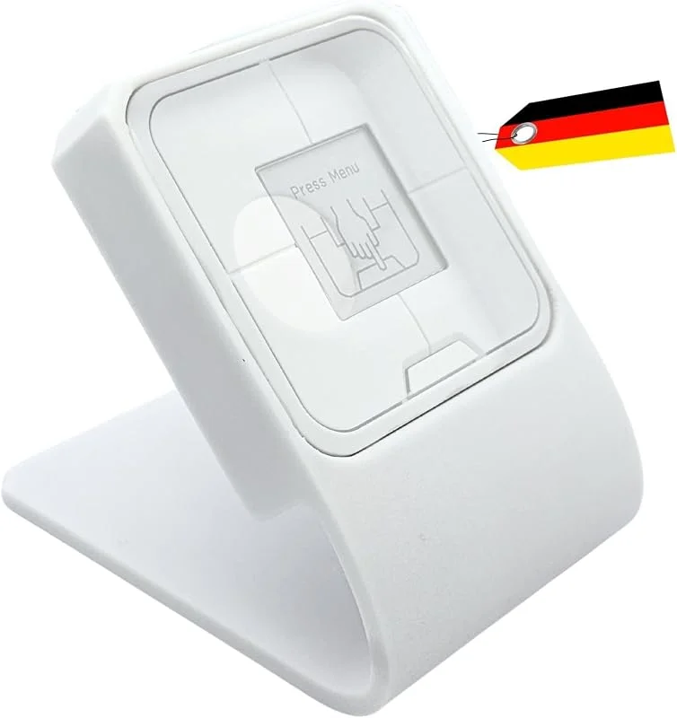 Supporto da tavolo per Fritz!DECT 440 Taster. Ideale per il controllo del termostato Fritz DECT 302 e termostato per radiatore AVM – Per una migliore leggibilità e funzionabilità, inclinato e — Riscaldamento