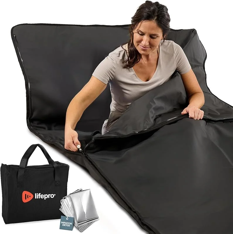 Lifepro Coperta Sauna Infrarossi – 9 Livelli Low EMF Portatile per Casa — Riscaldamento