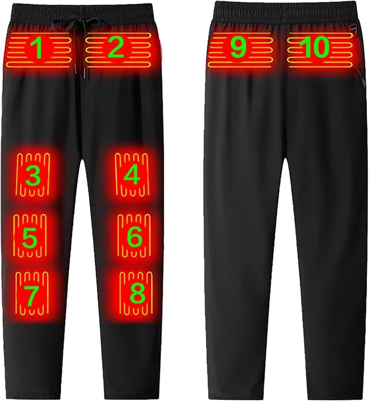 Generisch Pantaloni termici da uomo per il tempo libero, per attività all'aperto in inverno, con funzione riscaldante — Abbigliamento riscaldato
