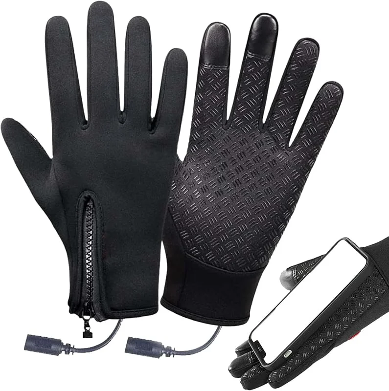 Guanti da ciclismo riscaldati, Guanti USB ricaricabili e guanti tattili — Abbigliamento riscaldato