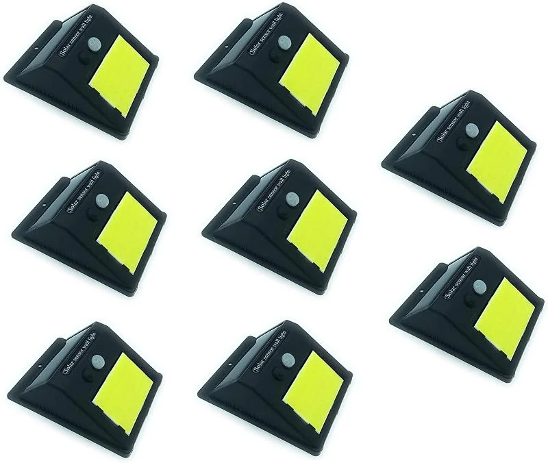 tempo di saldi Otto Faretti Da Esterno Ad Energia Solare Con 48 Led E Sensore Crepuscolare — Riscaldamento