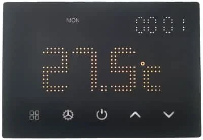 Elektronova termostato da incasso modulo programmabile 3 posti 240V display touch retroilluminato colore bianco compatibile su supporti 503 — Riscaldamento