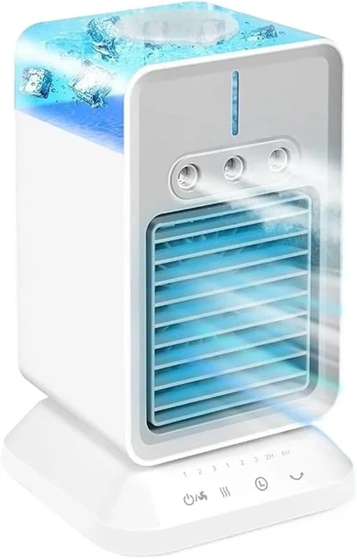 Condizionatore d'Aria Personale, tempistica della Ventola del Dispositivo di Raffreddamento evaporativo Portatile, Umidificatore con Funzione di Oscillazione per Il Comfort Domestico