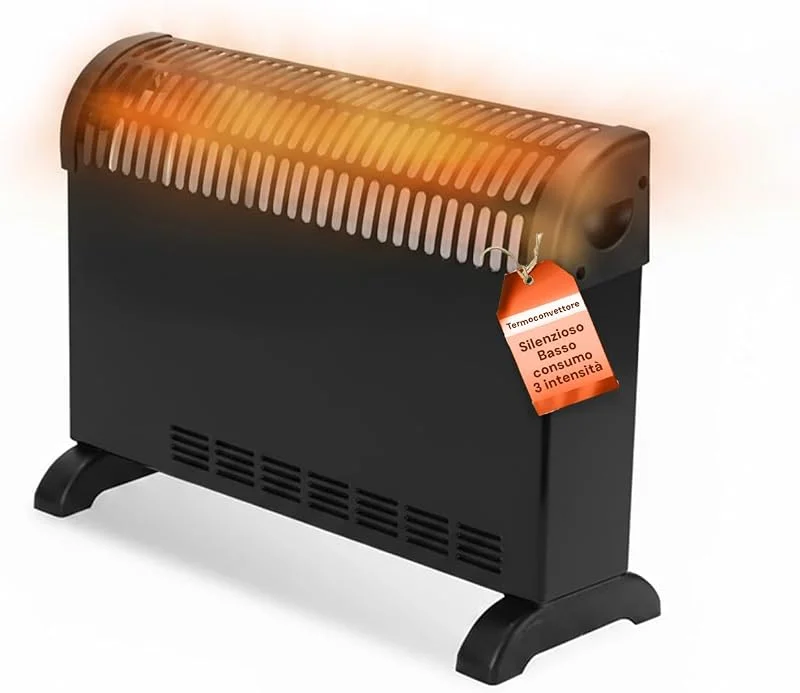 Wintem Termoconvettore Elettrico 2000W Termosifone Elettrico Basso Consumo — Riscaldamento