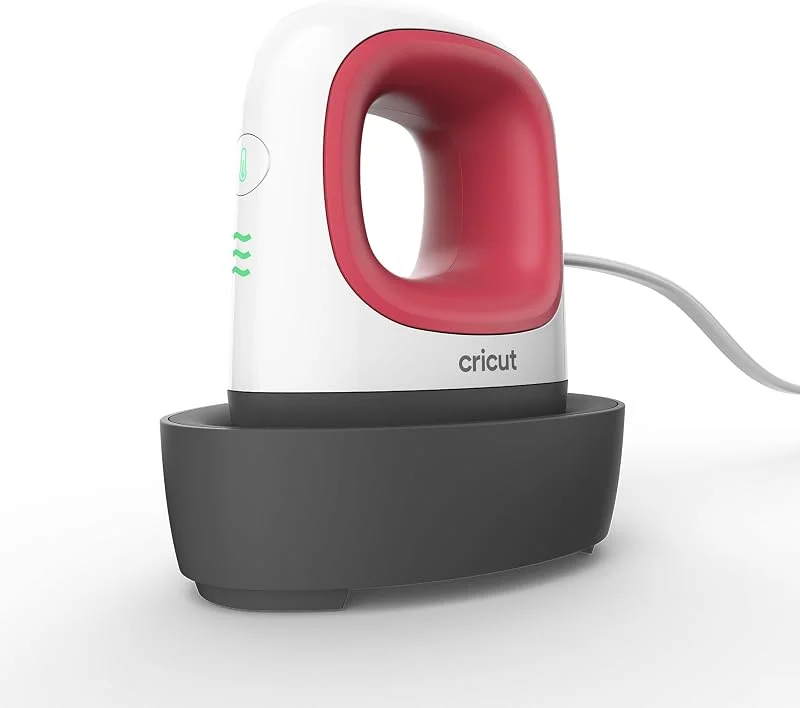 Cricut EasyPress, mini pressa a caldo, per pressare piccoli oggetti come scarpe, animali di peluche, cappelli e altro, 3 impostazioni di calore e punta di precisione, piastra riscaldante rivestita in — Abbigliamento riscaldato