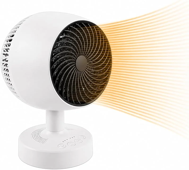 Termoventilatore PTC Ceramica 1200W con Oscillazione 160°，Bianco — Riscaldamento
