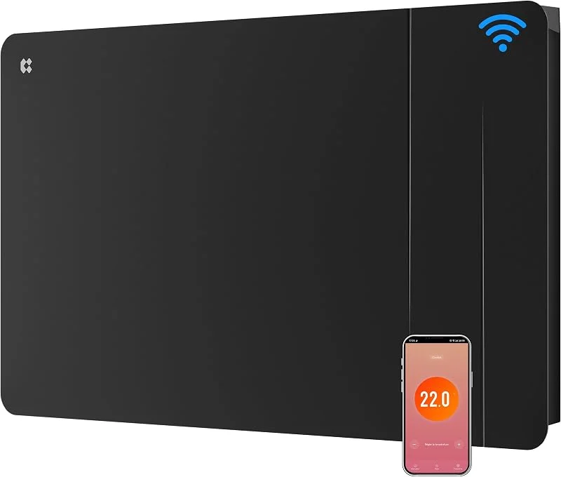 CIARRA Radiatore Ceramica e Pellicola Riscaldante 1500W - WiFi-Nero — Riscaldamento