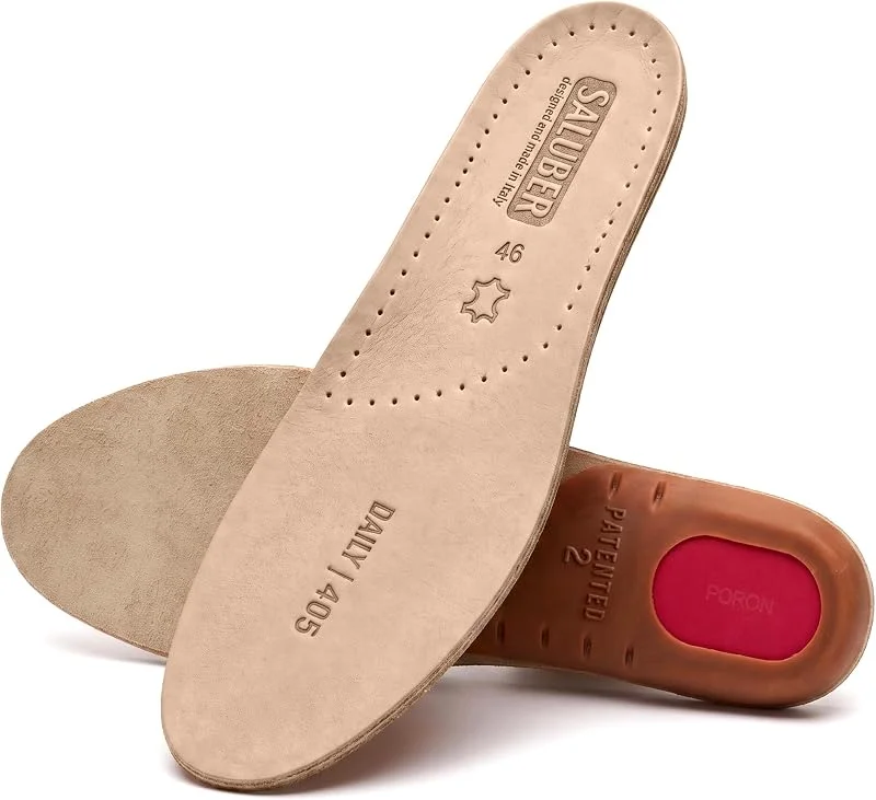 Saluber Solette Scarpe Comfort in Pelle Daily 405 Uomo e Donna (46) — Abbigliamento riscaldato