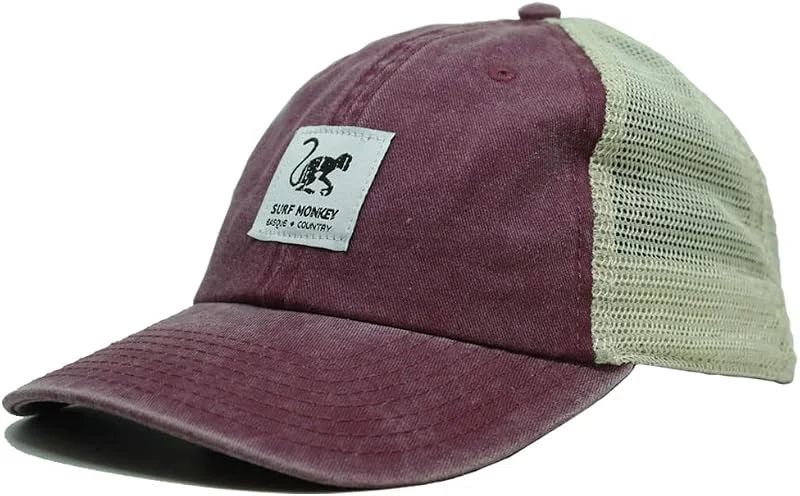 Cappellino da Camionista Regolabile in Tela - Taglia Unica - 100% Cotone - Cappelli da Uomo, Donna Surf Monkey® — Abbigliamento riscaldato