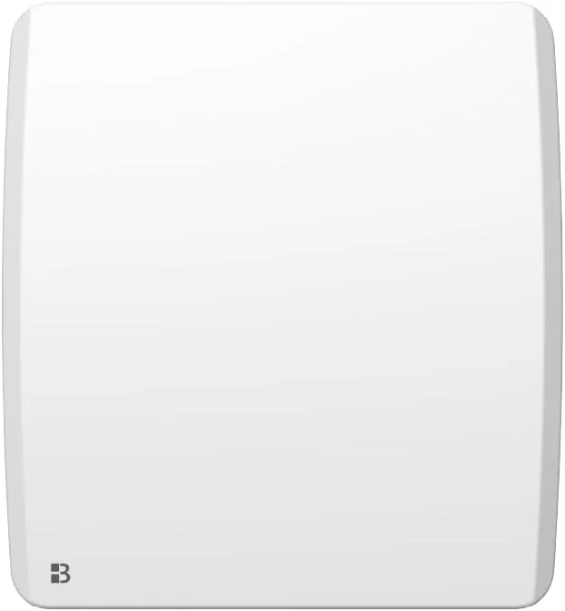 BESTHERM Radiatore elettrico da parete con inerzia in ceramica a secco, 500 W, ARIA, orizzontale, bianco — Riscaldamento