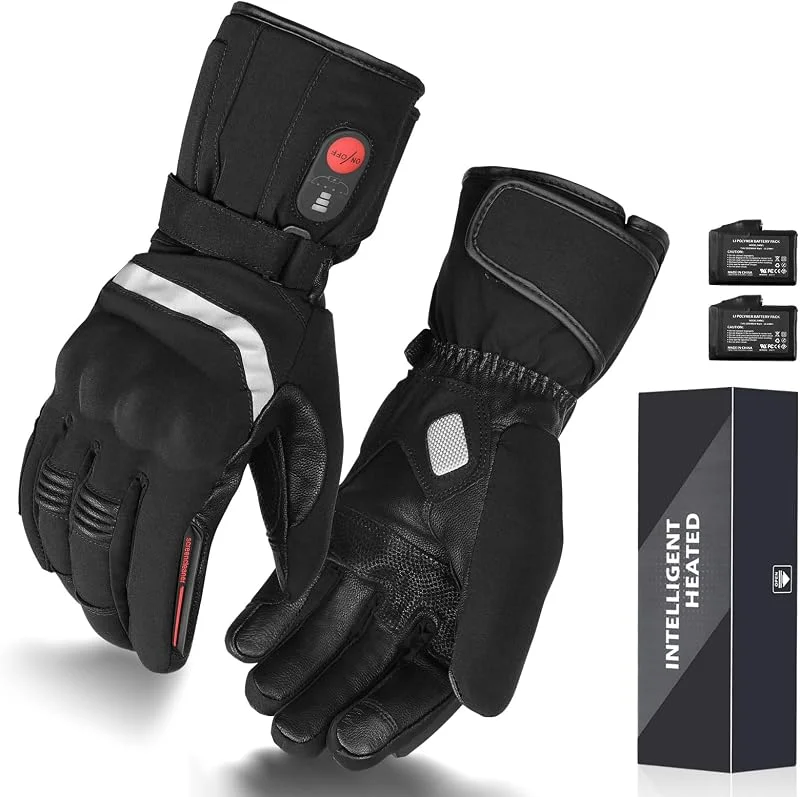 Sun Will Guanti Moto Riscaldati con Batteria Ricaricabile Impermeabile Uomo e Donna Scaldamani Guanti Elettrici Invernali per Ciclismo Sci Caccia Pesca Morbo di Raynaud Artrite — Abbigliamento riscaldato