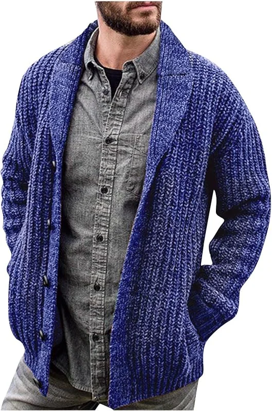 Giacca Uomo Elegante Invernale Trekking Maglia Field Leggero Maglieria — Abbigliamento riscaldato