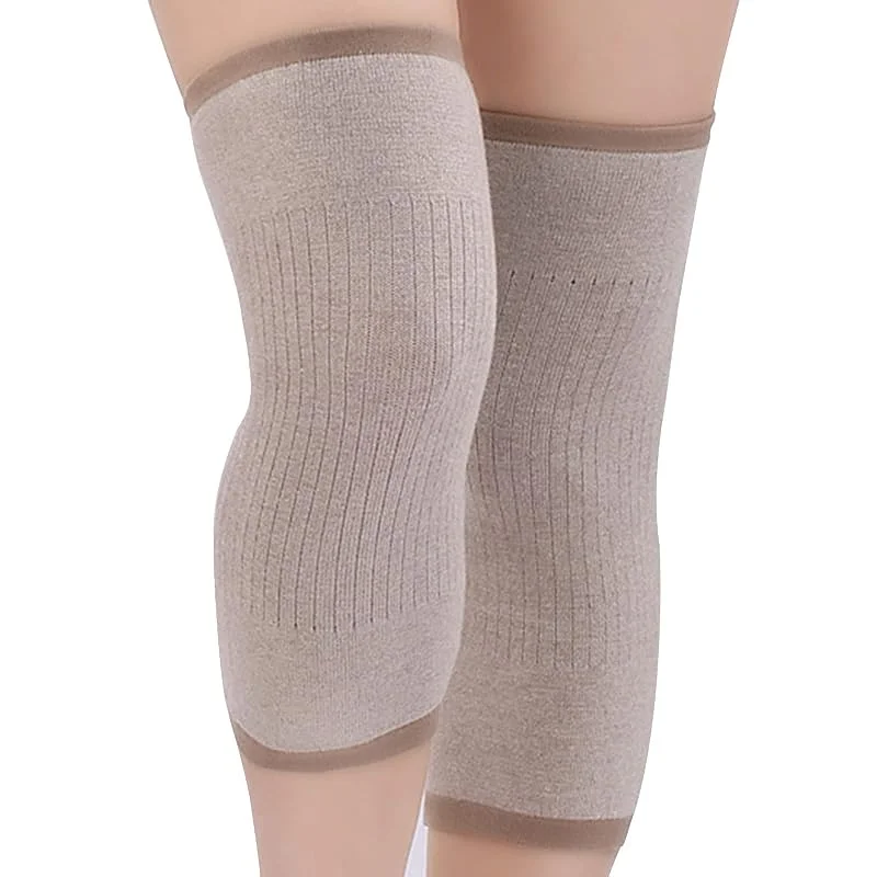 Ginocchiere Termiche Invernali in Cashmere Ginocchiere Invernali in lana per Adulti Ginocchiere in Lana Invernale Ginocchiere Ispessite Ginocchiere Anti-freddo per Sci, Ciclismo, Corsa (Cachi) — Abbigliamento riscaldato
