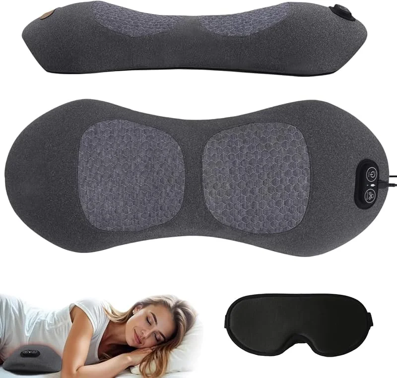 Tepora Tricalma Lombare Elettrico, 3 in 1 Cuscino Schiena Massaggiatore (Nero) — Abbigliamento riscaldato