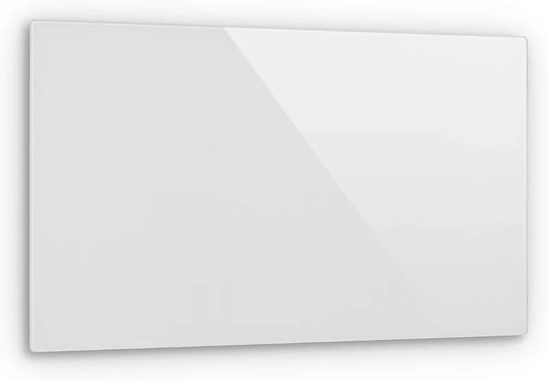 KLARSTEIN Crystal Wall - Radiatore a Infrarossi, Pannello Riscaldante Elettrico, 100 x 60 cm, 600 Watt, Installazione a Parete, Spegnimento Automatico, Vetro di Sicurezza Temperato, Bianco — Riscaldamento