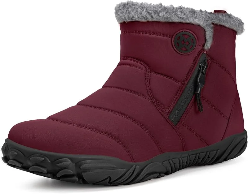 Stivali Barefoot Uomo Donna Invernali Scarpe da Neve Caldo Comode Stivaletti Antiscivolo Scarponcini con Wide Tox Box — Abbigliamento riscaldato