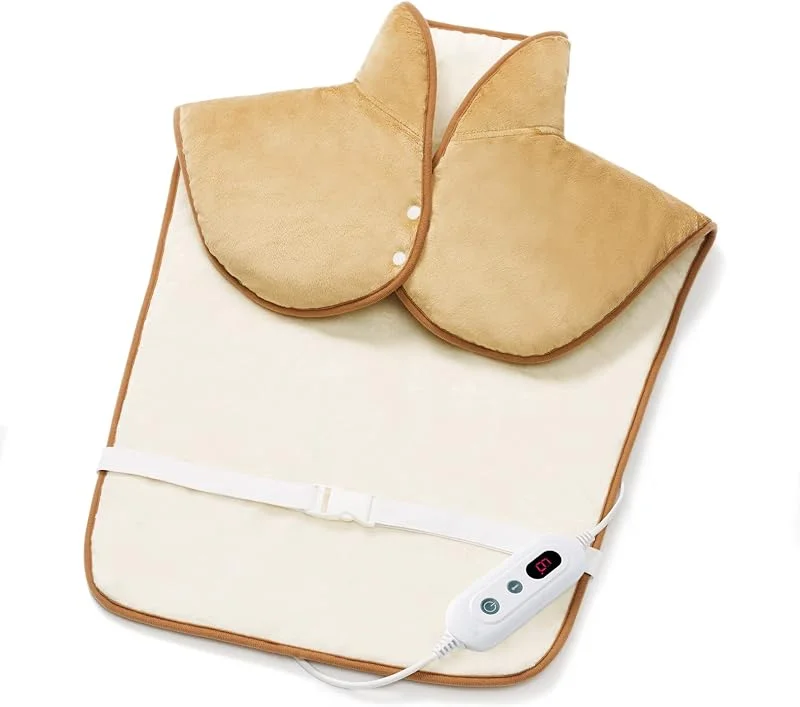 Cuscino Termico per Schiena e Collo Promed Nrp-5.4, Termoforo Elettrico con Funzione di Spegnimento Automatico, Riscaldamento Veloce, Turbo Heat, 60 x 90 cm, Lavabile, Protezione Antisurriscaldamento