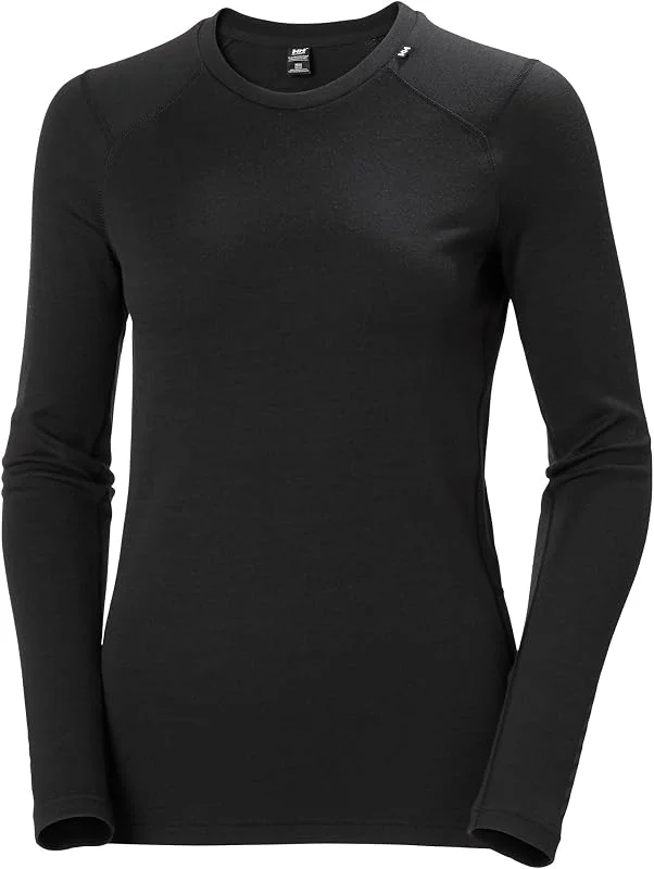 Helly Hansen Donna Maglietta Termica Lifa Merino Midweight Crew — Abbigliamento riscaldato
