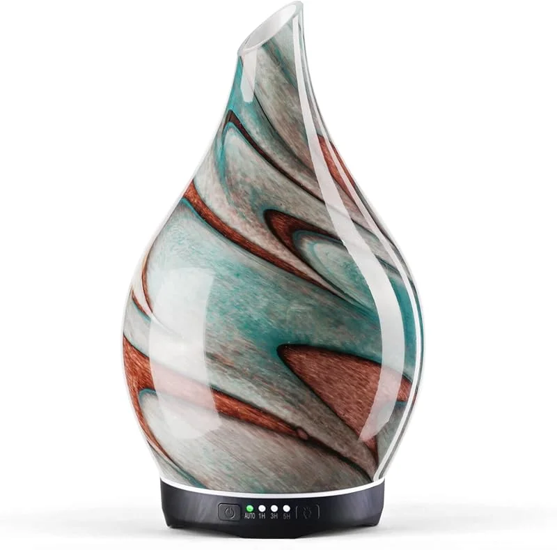Porseme Diffusore di aromi 280ml, Vetro soffiato a mano, Silenzioso — Umidificatore