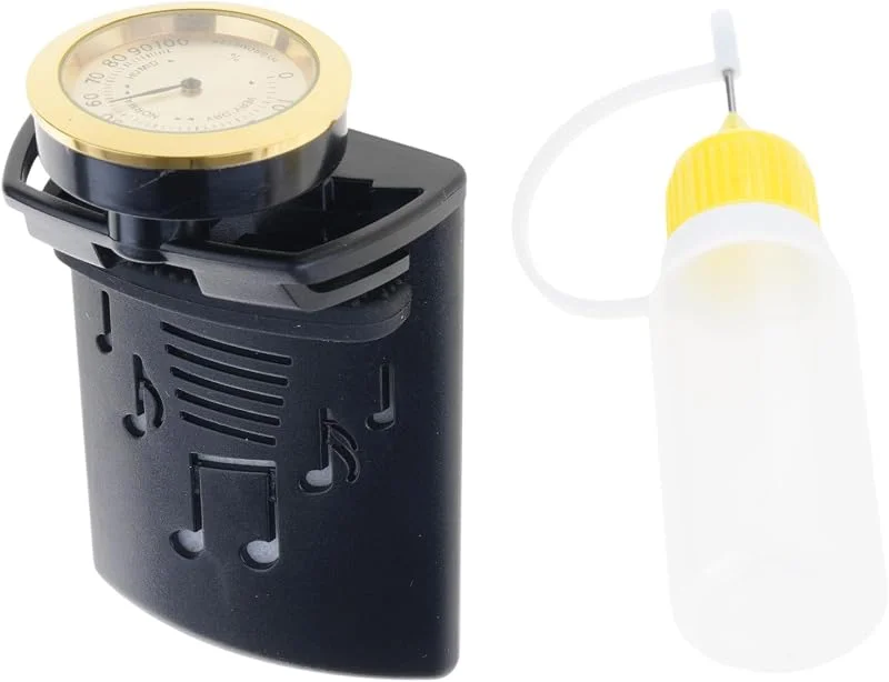 Umidificatore per chitarra protetto in silicone Dotato doppie porte per l ' acqua Igrometro per bottiglia da 10 ml Perfetto per la secchezza Dispositivo umidificazione per chitarra da