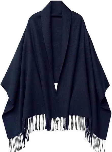 Sciarpa di Cashmere Per Le Donne 80'' * 27'' Regalo Pashmina Scialli e Wraps Spessore Oversize Inverno Morbido e Caldo — Abbigliamento riscaldato