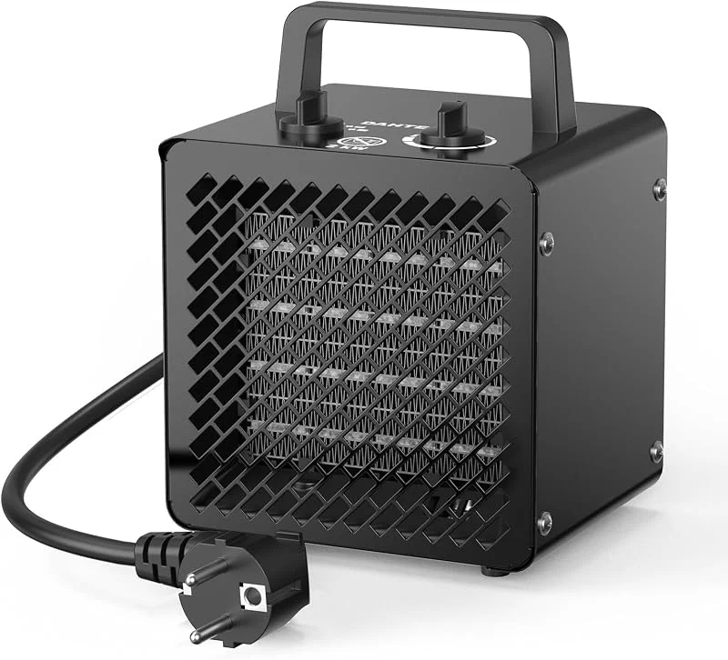 DAHTEC Termoventilatore Ceramico Compatto 2000 W per Piccoli Spazi — Riscaldamento