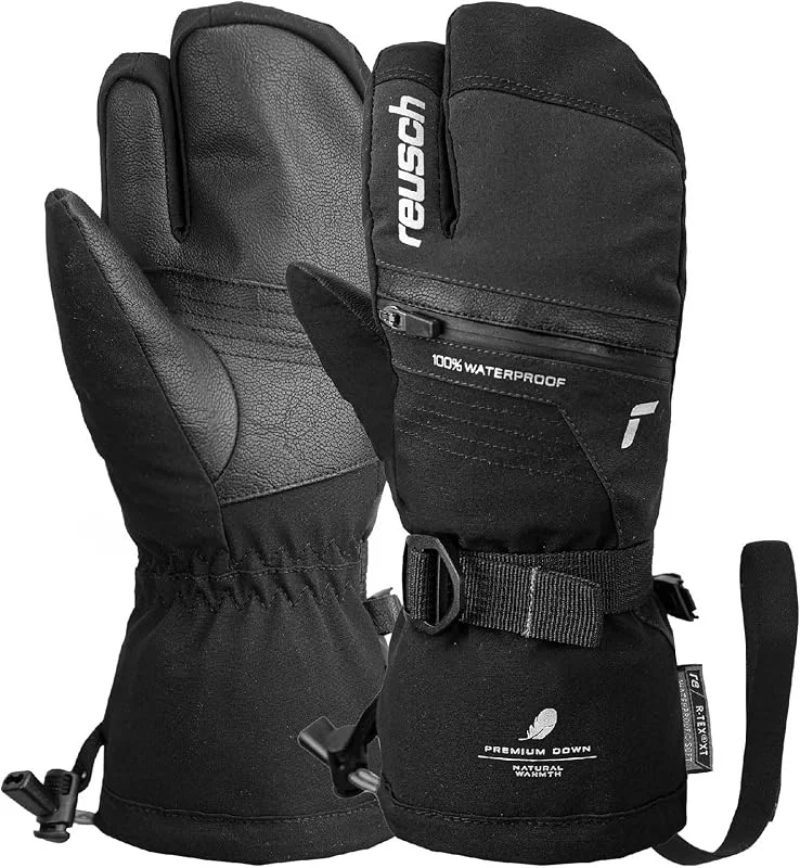 Reusch Lando R-Tex Junior - Guanti A 3 Dita - Guanti da Sci Extra Caldi, Impermeabili e Traspiranti Ragazzo — Abbigliamento riscaldato