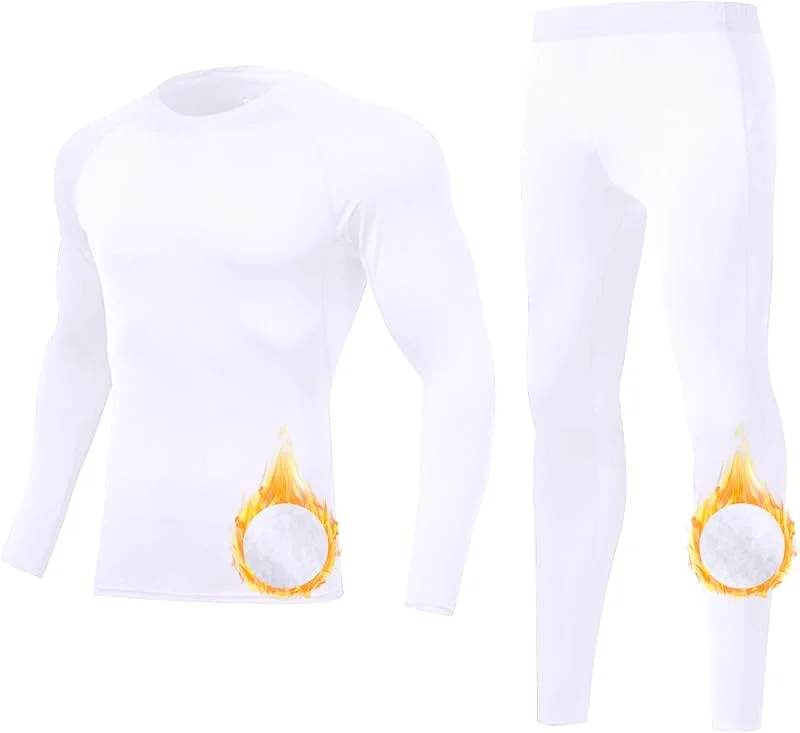 Intimo Termico Uomo Set Pantaloni Termici Asciugatura Palestra Biancheria Intima Termica Abbigliamento Termico Invernale Compressione Traspirante Riscaldante Biancheria Funzionale Running — Abbigliamento riscaldato