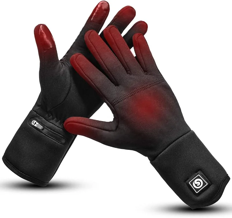 Day Wolf Guanti riscaldati, guanti da lavoro invernali per uomini e donne 7, 4 V 2200 mAh motociclismo escursionismo equitazione fuoristrada sci riscaldamento mani invernale — Abbigliamento riscaldato