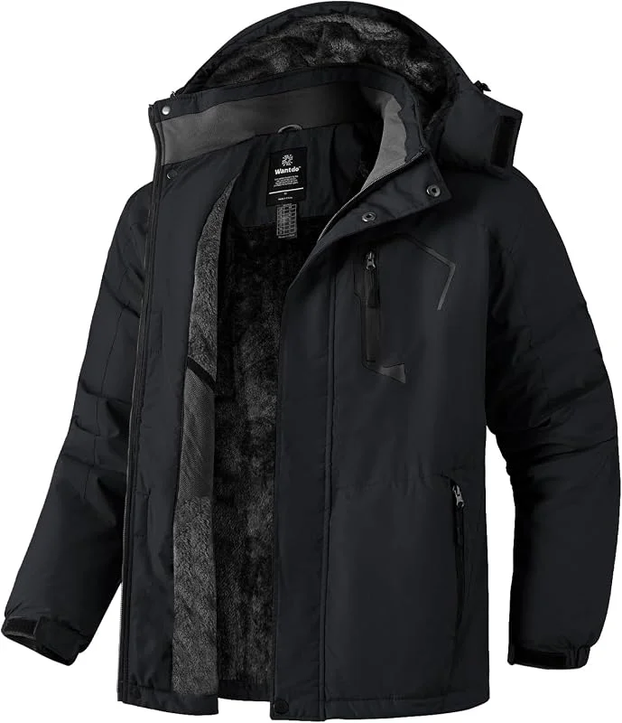 Wantdo Giacca da Sci Uomo Impermeabile Cappotto da Snowboard — Abbigliamento riscaldato