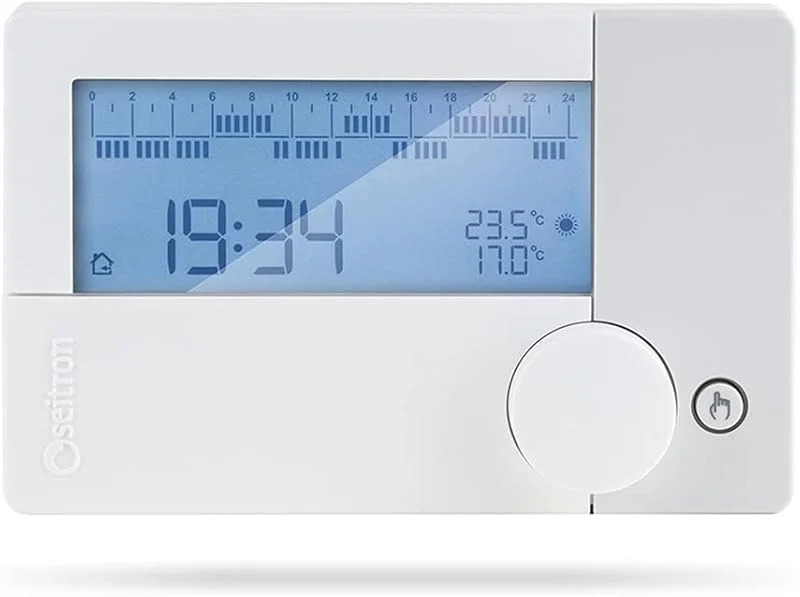 SEITRON Freetime Evo - Cronotermostato settimanale, giornaliero digitale a batteria — Riscaldamento